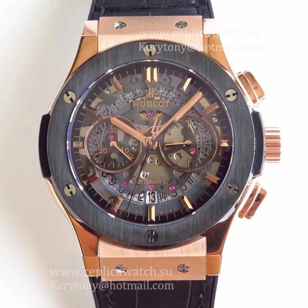 Best Price Hublot Classic Fusion Aerofusion Chrono Dutch 525.OM.0180.HR.CSS16 HBB V6F Rose Gold Black Skeleton Dial 7750 Best Price Hublot Classic Fusion Aerofusion Chrono Dutch 525.OM.0180.HR.CSS16 HBB V6F Rose Gold Black Skeleton Dial 7750