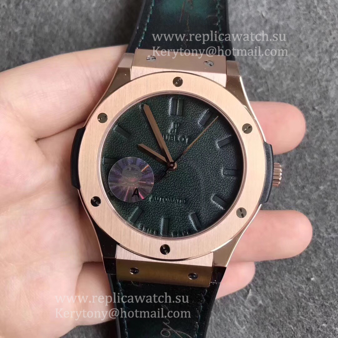 Best Price Hublot Classic Fusion Berluti Scritto 511.OX.0500.VR.BER16 SRF V2 Rose Gold Green Leather Dial HUB1100 Best Price Hublot Classic Fusion Berluti Scritto 511.OX.0500.VR.BER16 SRF V2 Rose Gold Green Leather Dial HUB1100