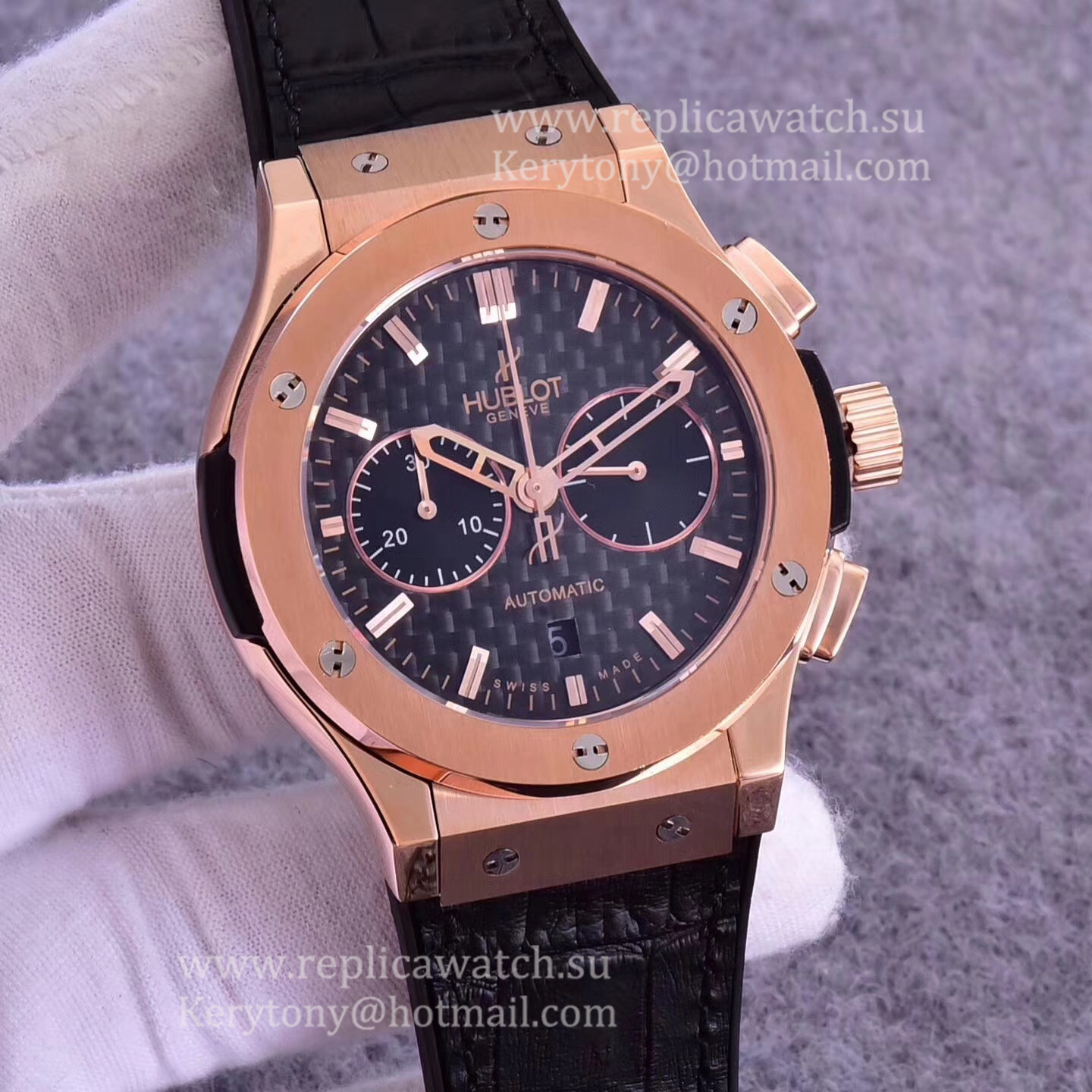 Fake Hublot Classic Fusion Chrono King Gold 521.OX.1181.LR HBB V6F Rose Gold Carbon Fiber Dial 7750 Fake Hublot Classic Fusion Chrono King Gold 521.OX.1181.LR HBB V6F Rose Gold Carbon Fiber Dial 7750