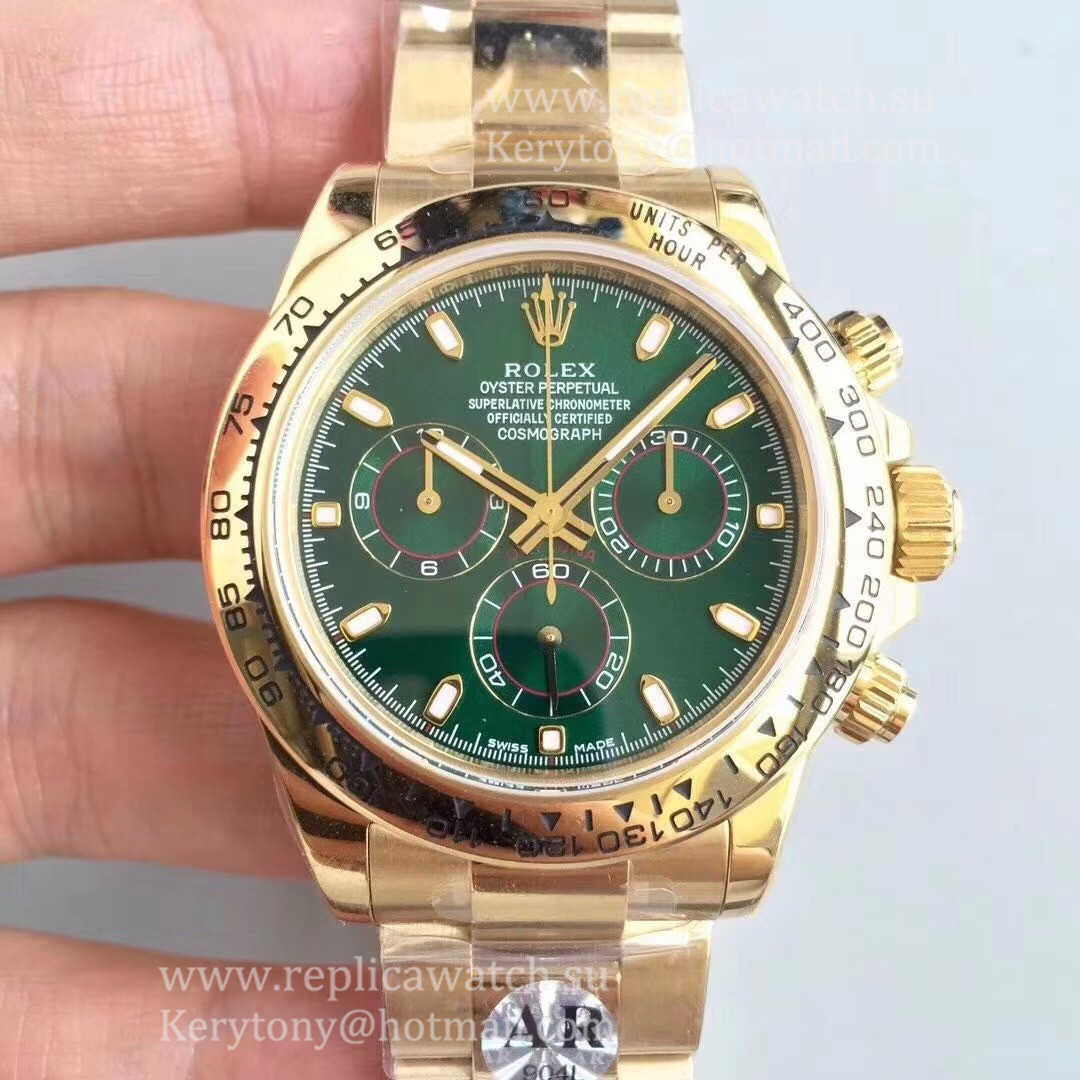Best Price R01ex Daytona 116508 ARF SS 904L & Yellow Gold Platted Green Dial 4130 Best Price R01ex Daytona 116508 ARF SS 904L & Yellow Gold Platted Green Dial 4130