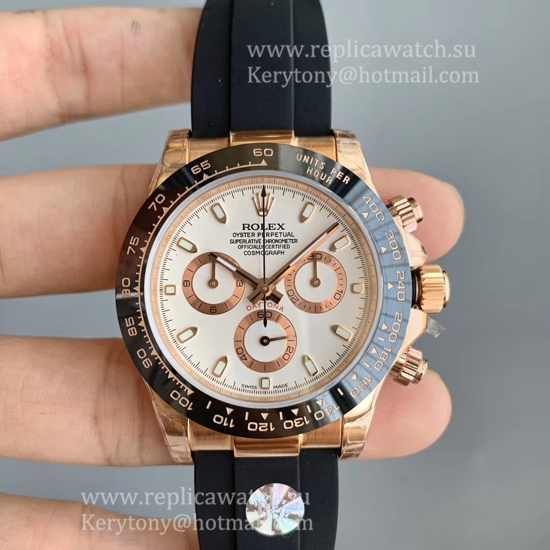 Fake R01ex Daytona 116515 LN WF 18K Rose Gold White Dial 7750 Fake R01ex Daytona 116515 LN WF 18K Rose Gold White Dial 7750