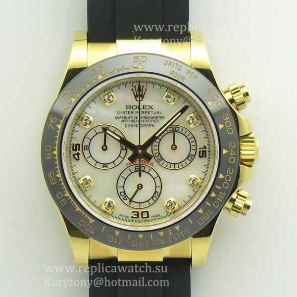 NEW Replica R01ex Daytona 116518 LN JHF Yellow Gold Mother Of Pearl Dial 4130 NEW Replica R01ex Daytona 116518 LN JHF Yellow Gold Mother Of Pearl Dial 4130