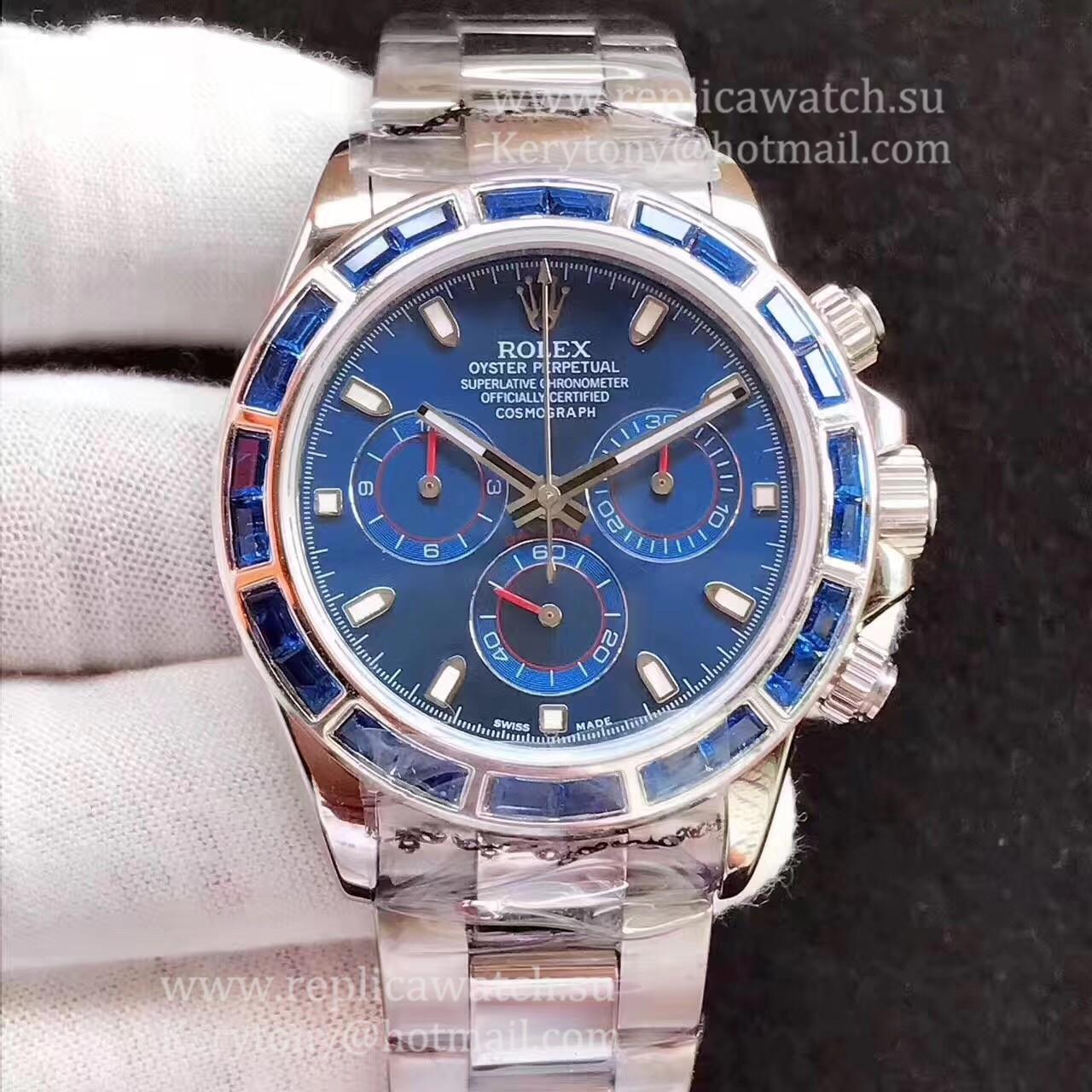 High Quality R01ex Daytona 116599 JF SS & D1am0nds Blue Dial 7750 High Quality R01ex Daytona 116599 JF SS & D1am0nds Blue Dial 7750