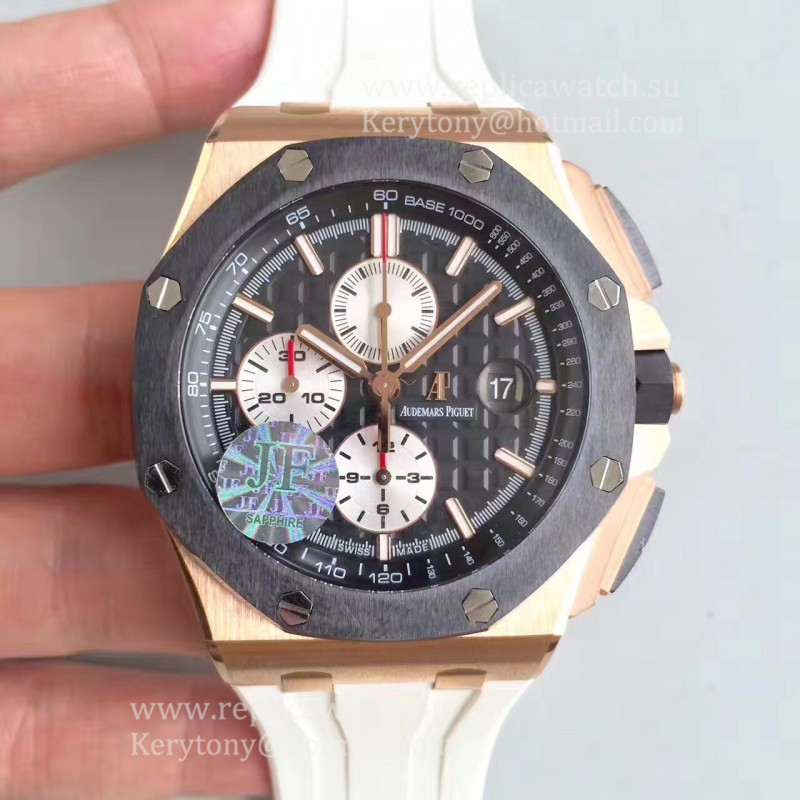 Replica Audemars P1g*et Royal Oak Offshore 26401RO.OO.A002CA.01 JF V2 Rose Gold Black Dial 3126 Replica Audemars P1g*et Royal Oak Offshore 26401RO.OO.A002CA.01 JF V2 Rose Gold Black Dial 3126