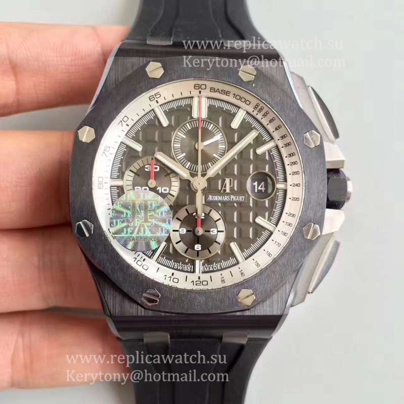 NEW Replica Audemars P1g*et Royal Oak Offshore 26405CE.OO.A002CA.01 JF V2 Ceramic Grey Dial 3126 NEW Replica Audemars P1g*et Royal Oak Offshore 26405CE.OO.A002CA.01 JF V2 Ceramic Grey Dial 3126