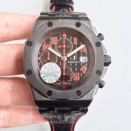 Perfect Replica Audemars Royal Oak Offshore Las Vegas 26186SN.OO.D101CR.01 JF V2 PVD Black Dial 7750 Perfect Replica Audemars Royal Oak Offshore Las Vegas 26186SN.OO.D101CR.01 JF V2 PVD Black Dial 7750