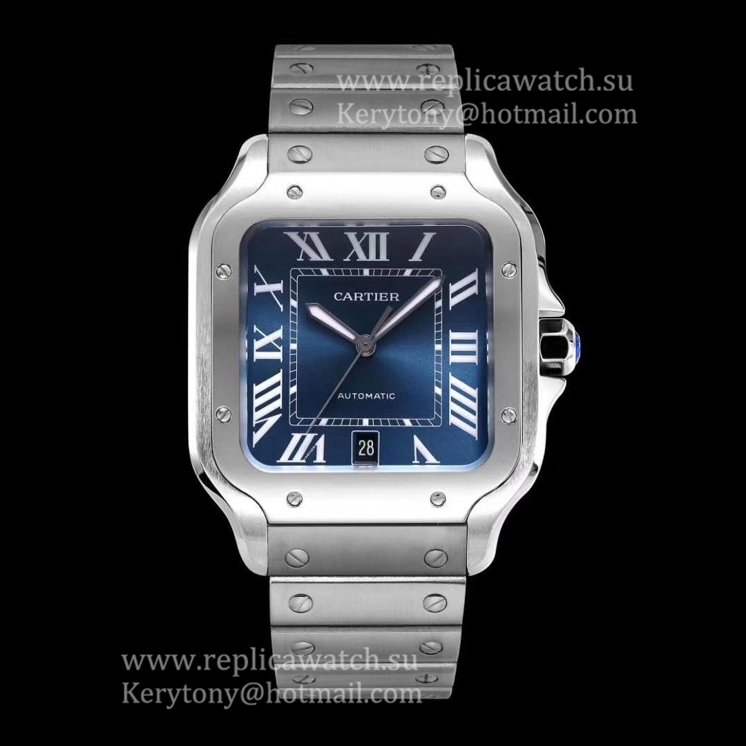 Fake Ca*t1er Santos WSSA0013 2019 KORF V2 40mm SS Blue Dial M9015 (Free Strap) Fake Ca*t1er Santos WSSA0013 2019 KORF V2 40mm SS Blue Dial M9015 (Free Strap)