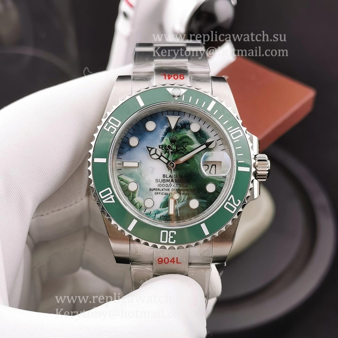 Replica R01ex Submariner Date Blaken Hulk N2F SS 904L Hulk 3D Dial 2824 Replica R01ex Submariner Date Blaken Hulk N2F SS 904L Hulk 3D Dial 2824