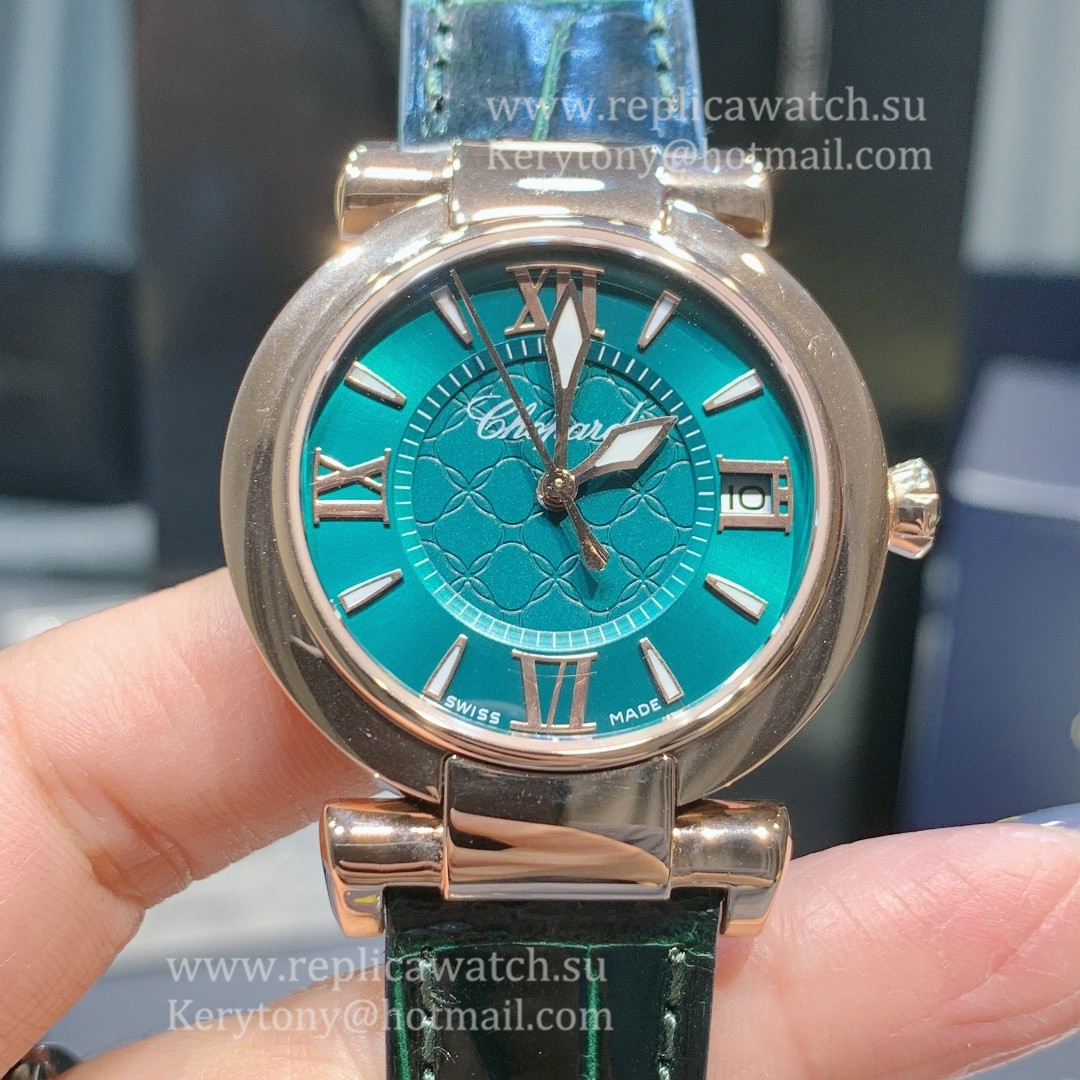 Fake Chopard Imperiale Ladies 29mm YF Yellow Gold Green Dial M9015 (Free Box) Fake Chopard Imperiale Ladies 29mm YF Yellow Gold Green Dial M9015 (Free Box)