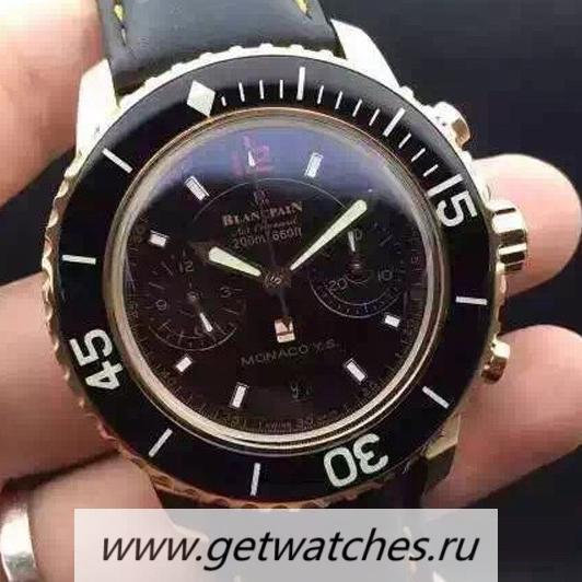 Best Price Blancpain Air Command Monaco YS Rose Gold Black Dial 7750 Best Price Blancpain Air Command Monaco YS Rose Gold Black Dial 7750