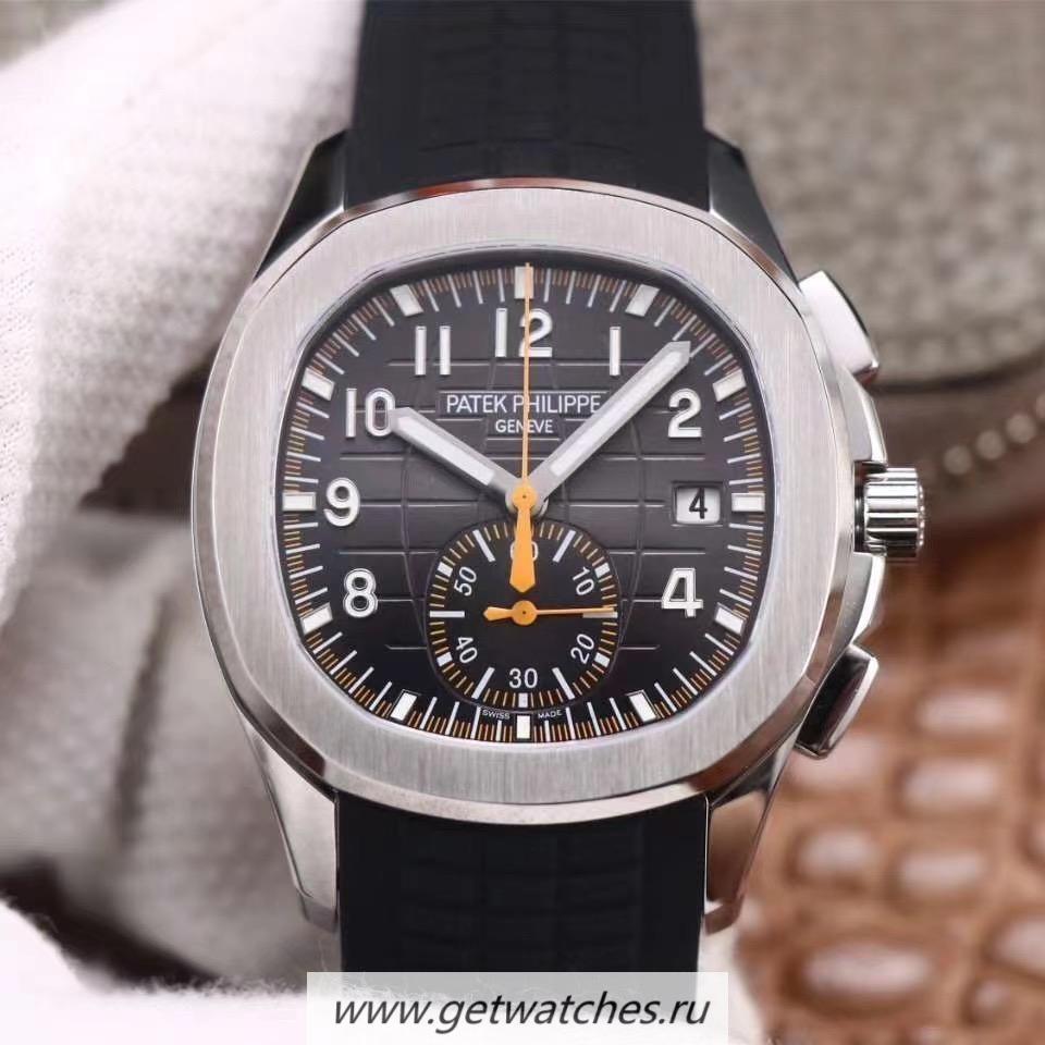 Copy Pat*k Phi1i*pe Aquanaut 5968 OMF SS Black Dial Black Strap CH 28-520 Copy Pat*k Phi1i*pe Aquanaut 5968 OMF SS Black Dial Black Strap CH 28-520
