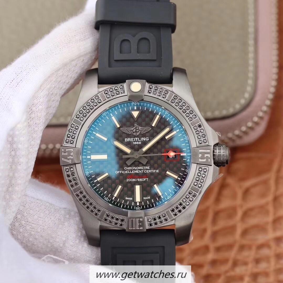 High Quality Breitling Avenger Blackbird 44 V17311AT/BD74 Noob Factory Titanium & D1am0nds Black Dial 2824 High Quality Breitling Avenger Blackbird 44 V17311AT/BD74 Noob Factory Titanium & D1am0nds Black Dial 2824