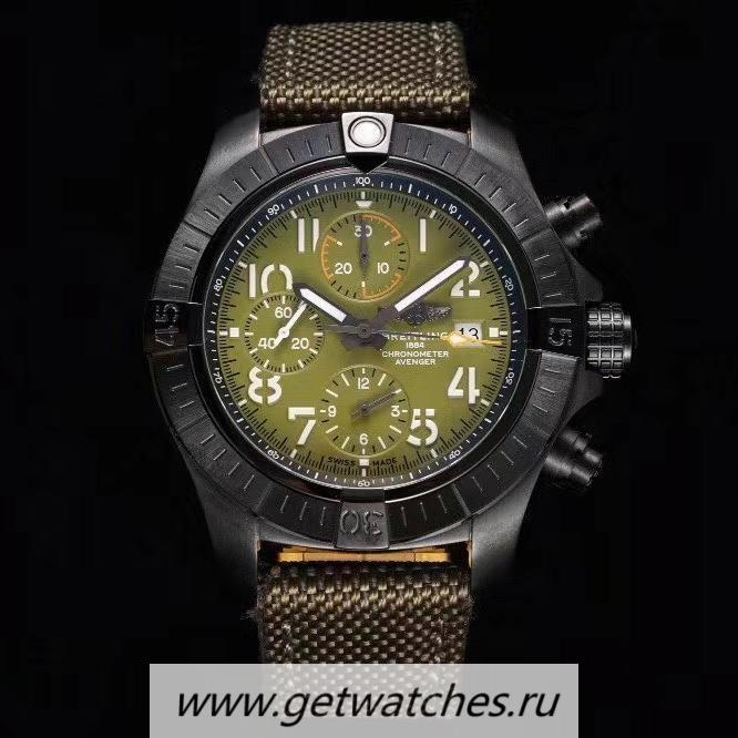 Copy Breitling Avenger Chrono 45 Night Mission TF Titanium Green Dial 7750 Copy Breitling Avenger Chrono 45 Night Mission TF Titanium Green Dial 7750