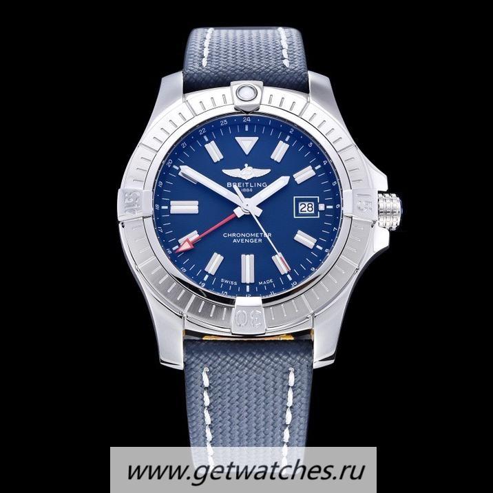 Fake Breitling Avenger GMT 45mm GF SS Blue Dial Blue Nylon Strap 2836 Fake Breitling Avenger GMT 45mm GF SS Blue Dial Blue Nylon Strap 2836