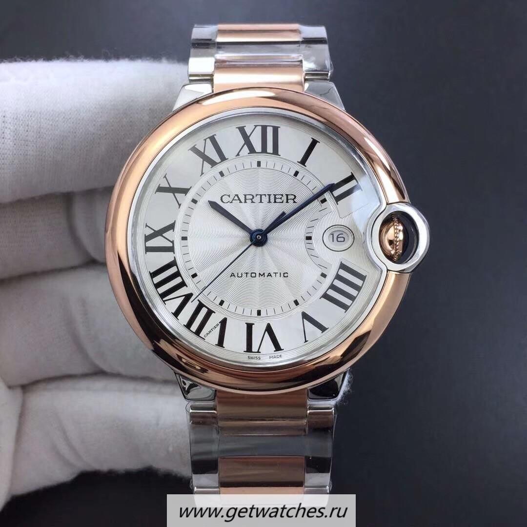 Shop Ca*t1er Ballon Bleu 42mm W2BB0004 V6F SS & Rose Gold Silver Dial 2824 Shop Ca*t1er Ballon Bleu 42mm W2BB0004 V6F SS & Rose Gold Silver Dial 2824