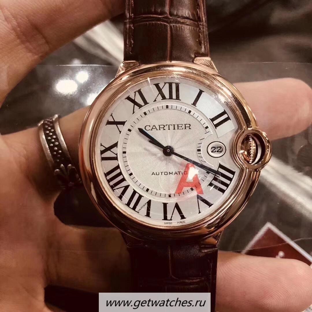 Best Price Ca*t1er Ballon Bleu 42mm W6900651 V6F Rose Gold Silver Dial Seiko NH05A Best Price Ca*t1er Ballon Bleu 42mm W6900651 V6F Rose Gold Silver Dial Seiko NH05A