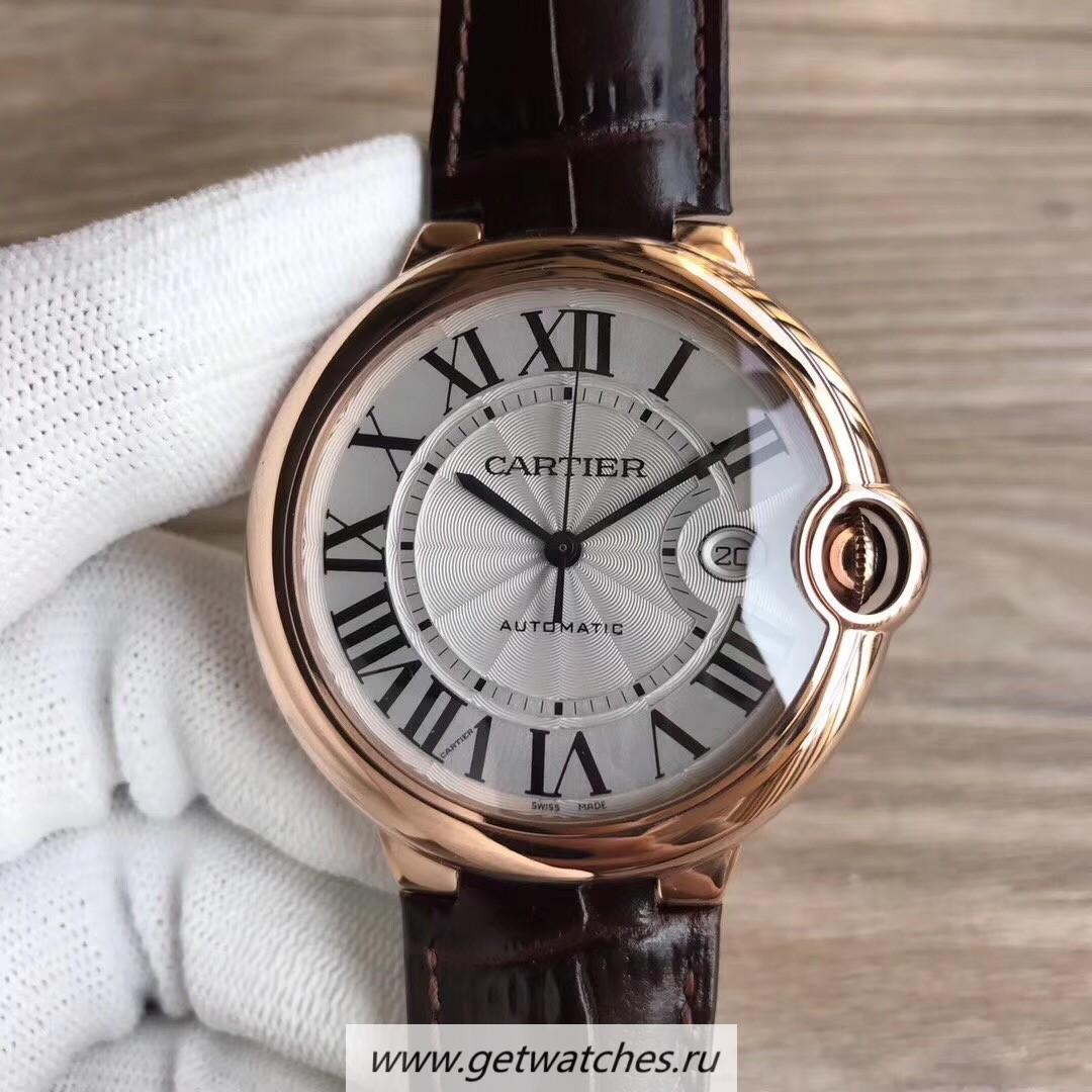 High Quality Ca*t1er Ballon Bleu 42mm WGBB0017 3AF 18K Rose Gold Wrapped Silver Dial 2824 High Quality Ca*t1er Ballon Bleu 42mm WGBB0017 3AF 18K Rose Gold Wrapped Silver Dial 2824