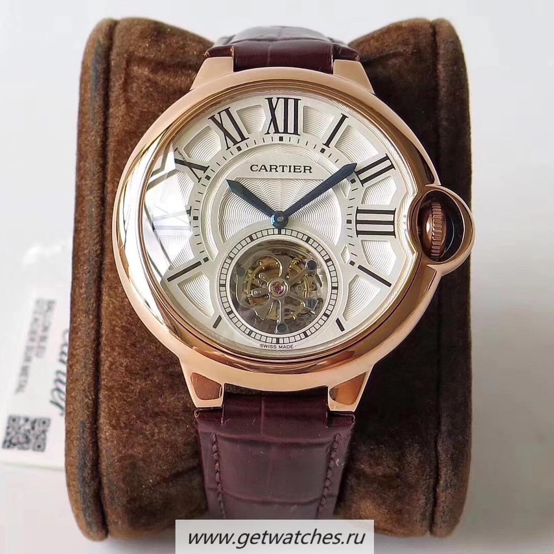 Best Price Ca*t1er Ballon Bleu Flying Tourbillon W6920001 Noob Factory Rose Gold Silver Dial 9452MC Best Price Ca*t1er Ballon Bleu Flying Tourbillon W6920001 Noob Factory Rose Gold Silver Dial 9452MC
