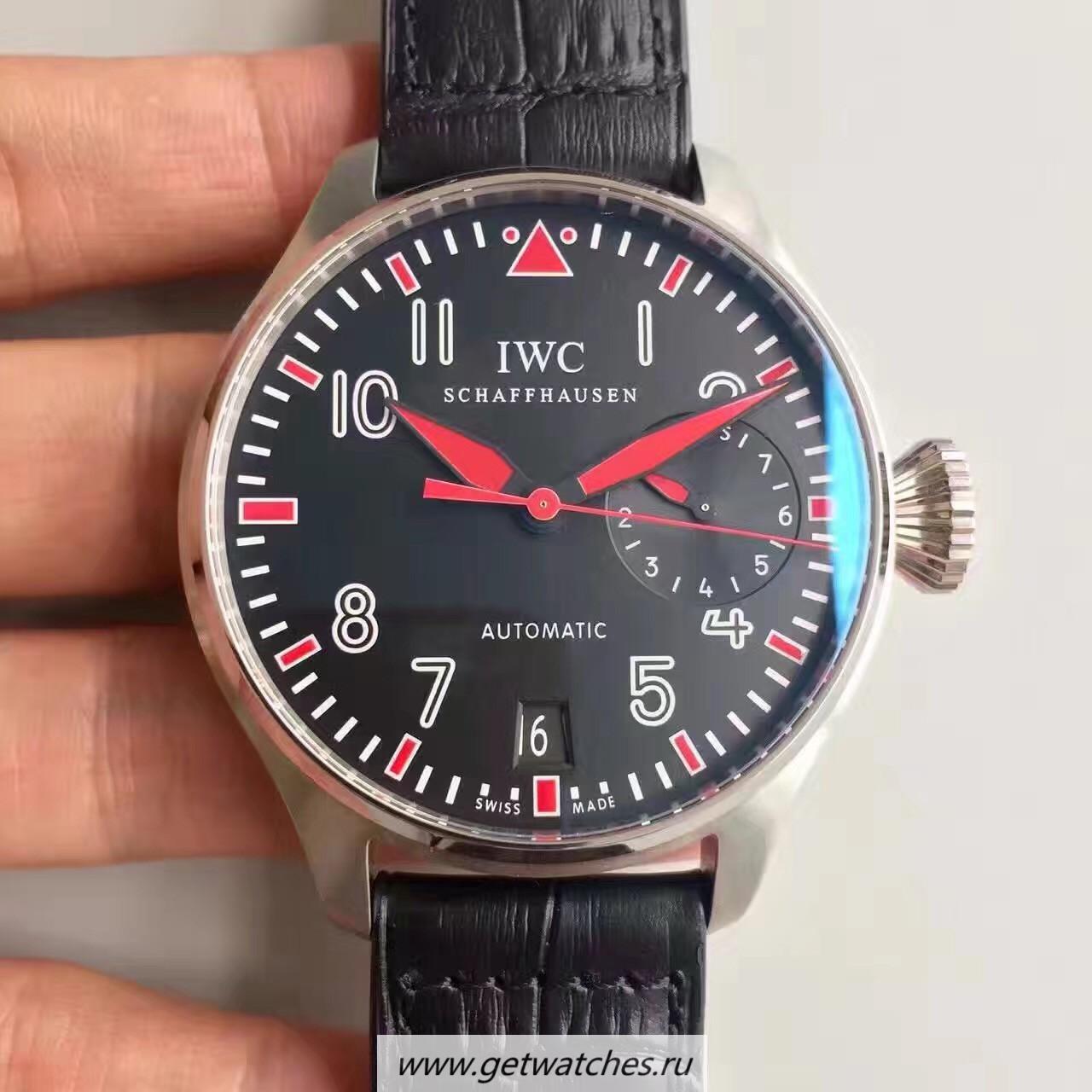 Best Price IWC Big Pilot Muhammad Ali 500433 2017 ZF SS Black & Red Dial 51111 Best Price IWC Big Pilot Muhammad Ali 500433 2017 ZF SS Black & Red Dial 51111