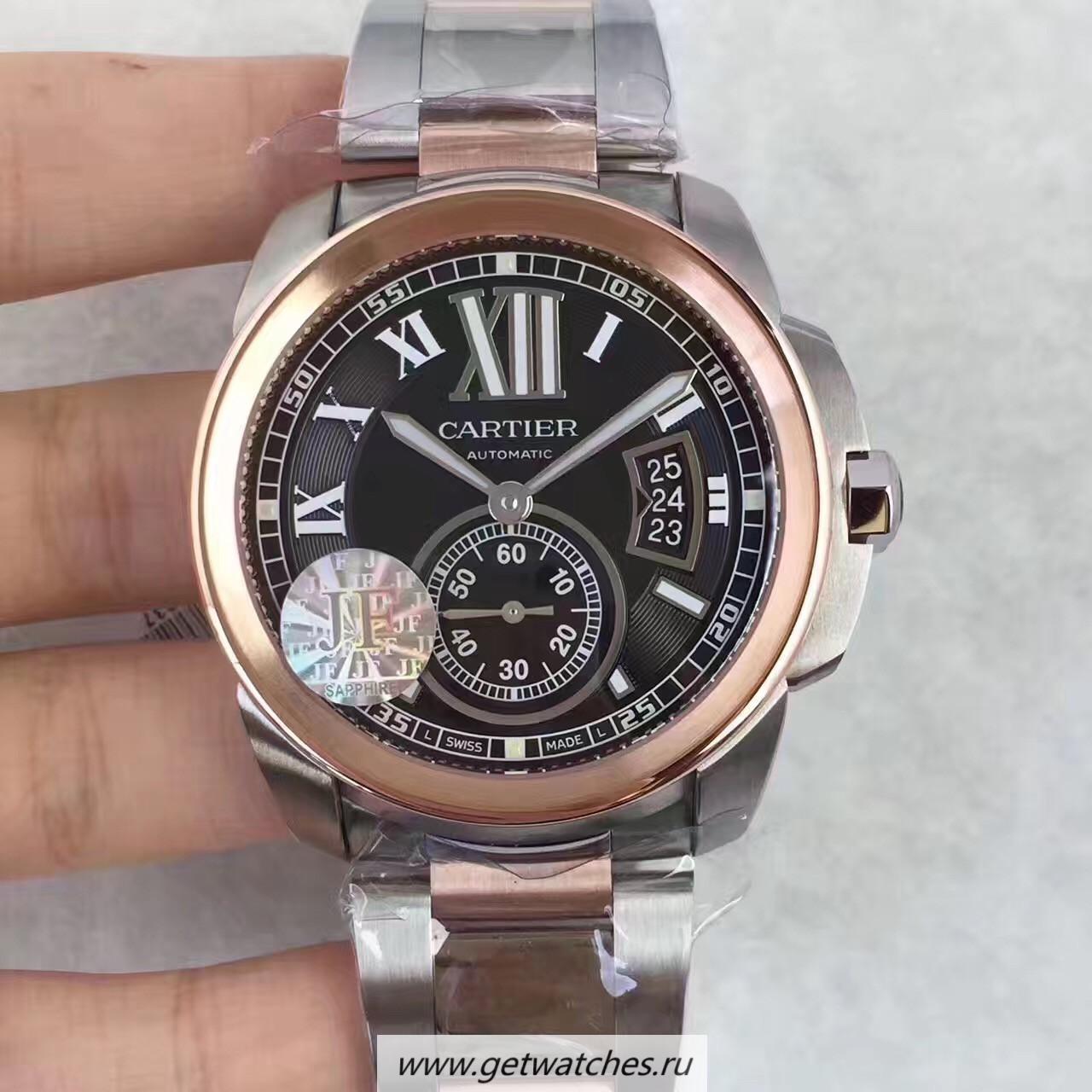 NEW Replica Ca*t1er Calibre W7100036 42mm JF Stainless steel & Rose Gold Black Dial Calibre 1904-PS MC NEW Replica Ca*t1er Calibre W7100036 42mm JF Stainless steel & Rose Gold Black Dial Calibre 1904-PS MC