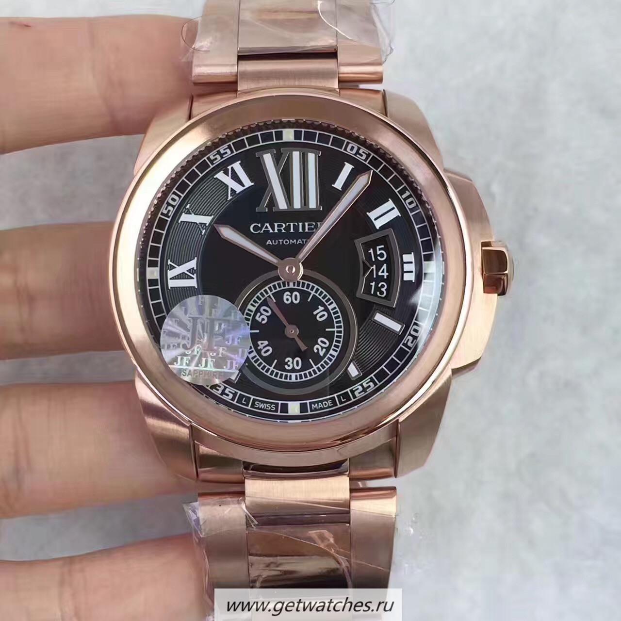 High Quality Ca*t1er Calibre W7100040 42mm JF Rose Gold Black Dial Calibre 1904-PS MC High Quality Ca*t1er Calibre W7100040 42mm JF Rose Gold Black Dial Calibre 1904-PS MC