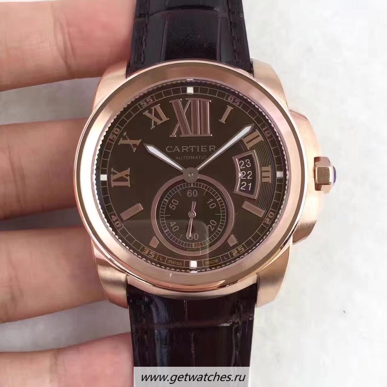 Fake Ca*t1er Calibre W7100040 42mm TF Rose Gold Chocolate Dial 1904MC Fake Ca*t1er Calibre W7100040 42mm TF Rose Gold Chocolate Dial 1904MC