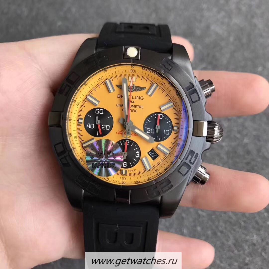 NEW Replica Breitling Chronomat 44 Blacksteel MB0111C3/I531/262S/M20DSA.2 GF PVD Yellow Dial 7750 NEW Replica Breitling Chronomat 44 Blacksteel MB0111C3/I531/262S/M20DSA.2 GF PVD Yellow Dial 7750