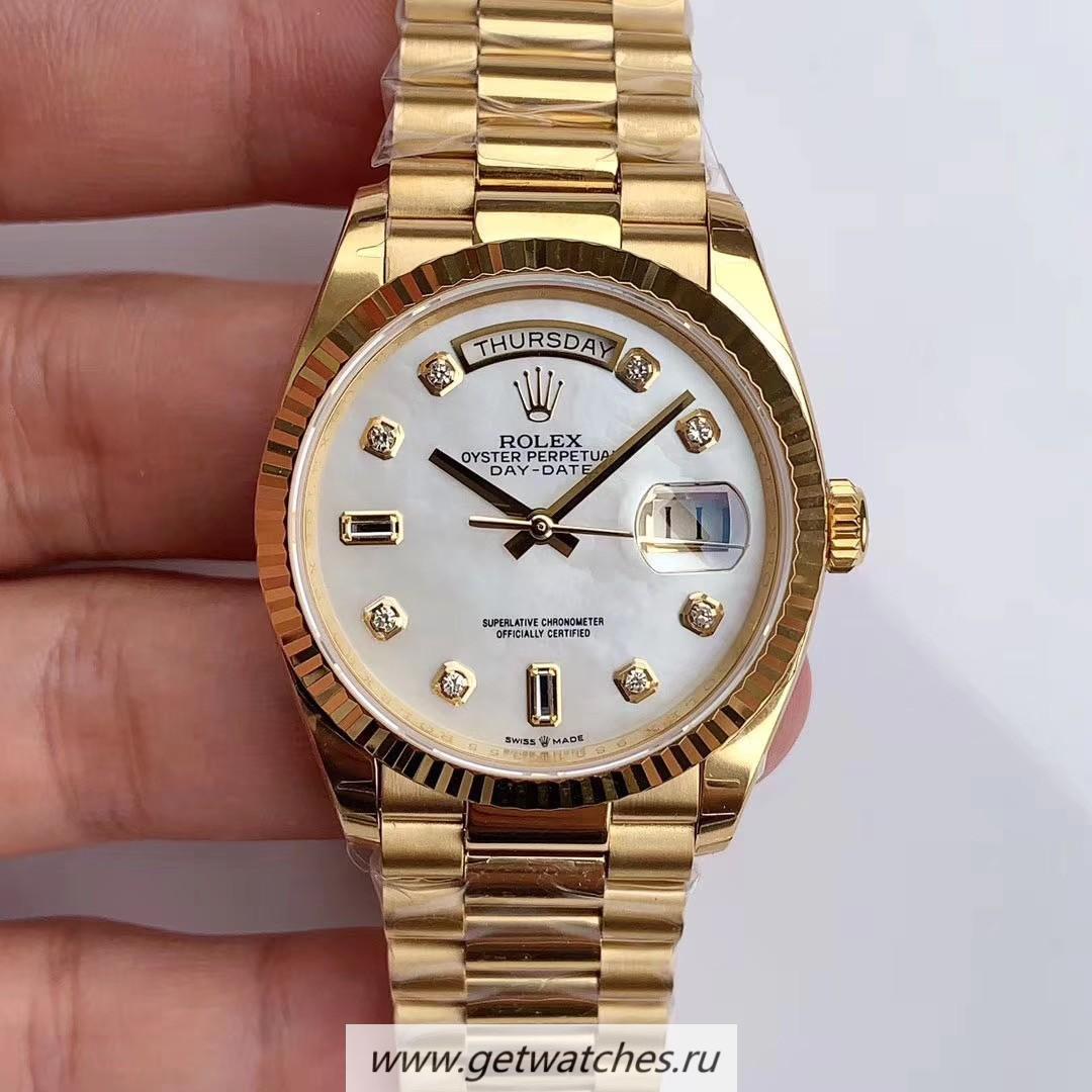 NEW Replica R01ex Day-Date 36 128238 EWF Yellow Gold MOP Dial 3255 NEW Replica R01ex Day-Date 36 128238 EWF Yellow Gold MOP Dial 3255