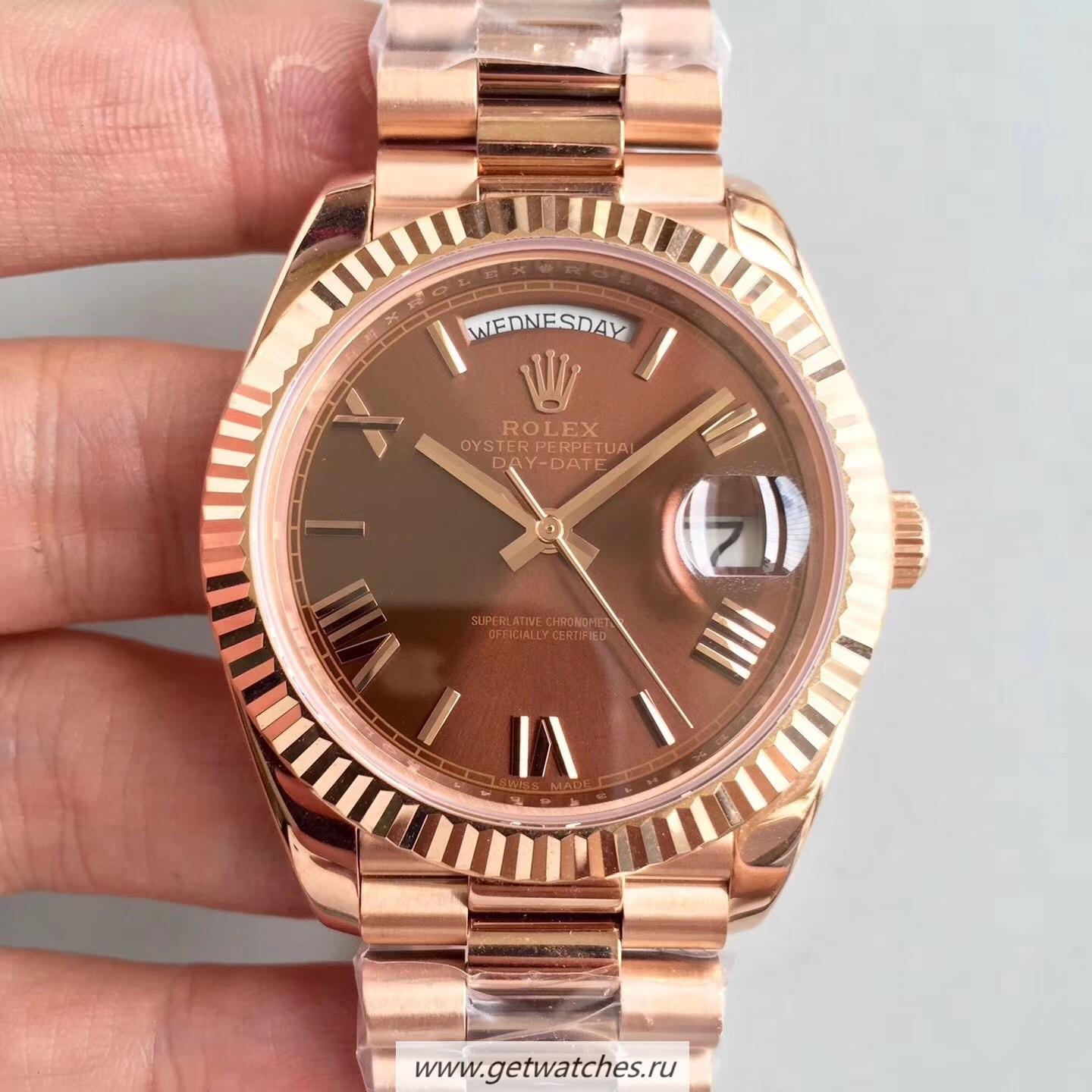 High Quality R01ex Day-Date 40 228235 40mm ARF SS 904L With 18K Rose Gold Wrapped Chocolate Dial 3255 High Quality R01ex Day-Date 40 228235 40mm ARF SS 904L With 18K Rose Gold Wrapped Chocolate Dial 3255