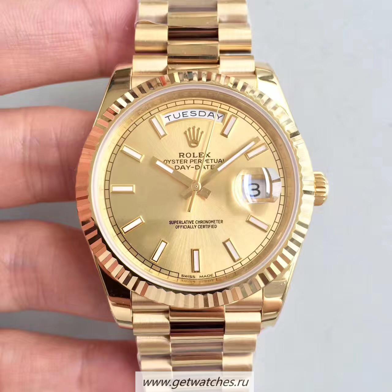 High Quality R01ex Day-Date 40 228238 Noob Factory Yellow Gold Champagne Dial 3255 High Quality R01ex Day-Date 40 228238 Noob Factory Yellow Gold Champagne Dial 3255
