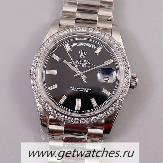 Perfect Replica R01ex Day-Date 40 228349 RBR EWF SS Black & D1am0nd Dial 3255 Perfect Replica R01ex Day-Date 40 228349 RBR EWF SS Black & D1am0nd Dial 3255