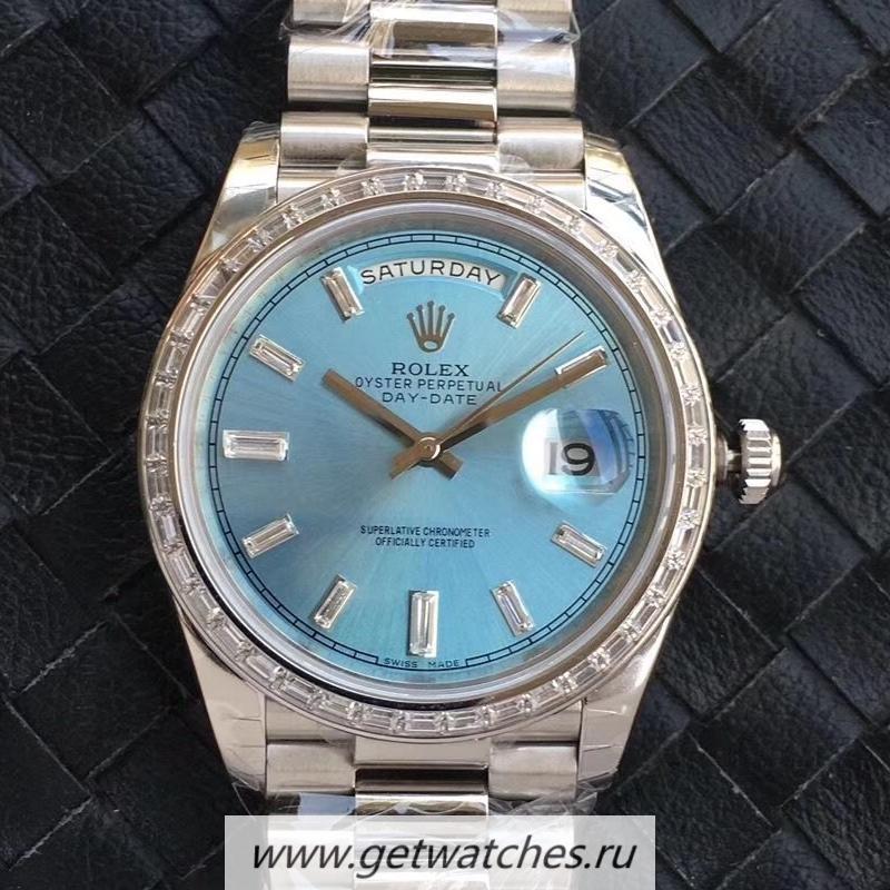 Replica R01ex Day-Date 40 228396 TBR Noob Factory V2 SS & D1am0nds Ice Blue Dial 3255 Replica R01ex Day-Date 40 228396 TBR Noob Factory V2 SS & D1am0nds Ice Blue Dial 3255