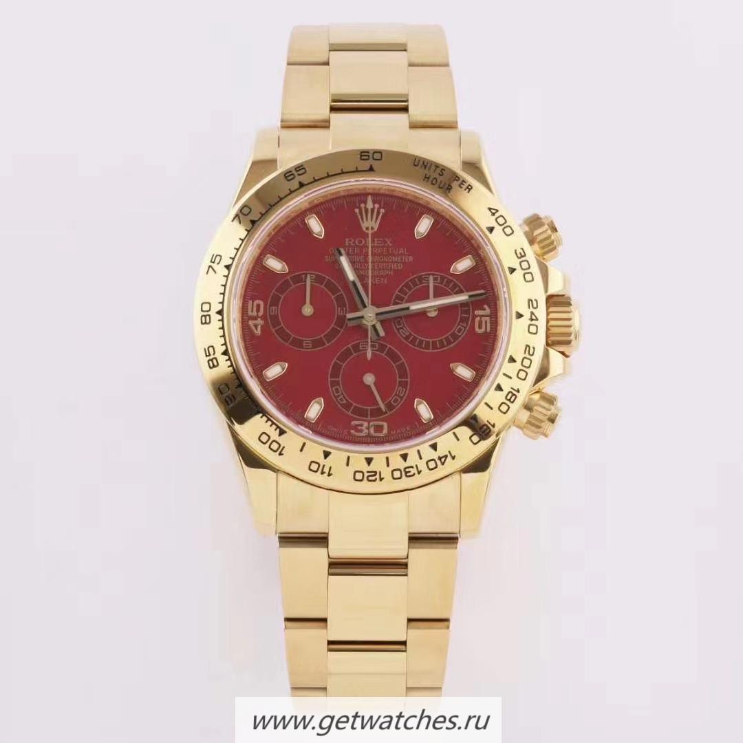 High Quality R01ex Daytona 116508 Blaken Noob Factory Yellow Gold Plated SS 904L Red Dial 4130 High Quality R01ex Daytona 116508 Blaken Noob Factory Yellow Gold Plated SS 904L Red Dial 4130
