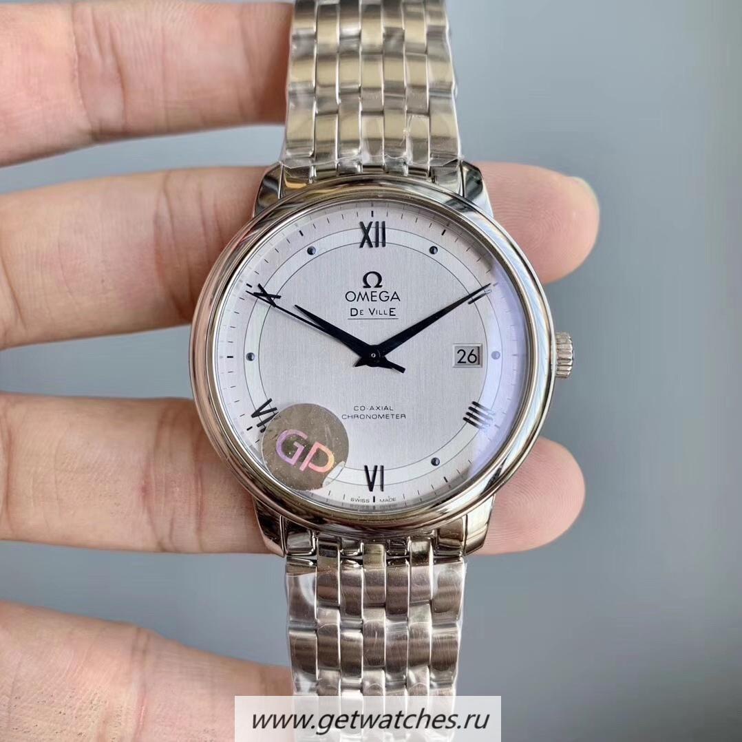Copy 0me*ga De Ville Prestige Co-Axial 39.5mm 424.10.40.20.02.001 GPF V2 SS Silver Dial 2824 Copy 0me*ga De Ville Prestige Co-Axial 39.5mm 424.10.40.20.02.001 GPF V2 SS Silver Dial 2824