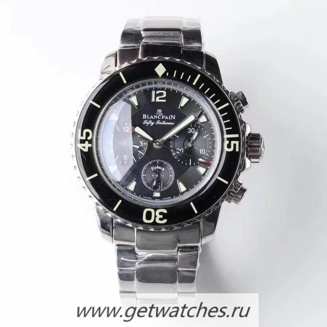Replica Blancpain Fifty Fathoms Flyback Chrono 5085F-1130-71 UF SS Black Dial 7750 Replica Blancpain Fifty Fathoms Flyback Chrono 5085F-1130-71 UF SS Black Dial 7750