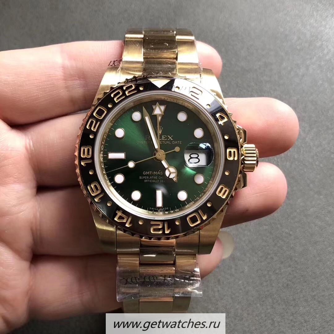 Fake R01ex GMT-Master II 116718 LN GMF V2 SS 904L With Yellow Plated Gold Green Dial 2836 Fake R01ex GMT-Master II 116718 LN GMF V2 SS 904L With Yellow Plated Gold Green Dial 2836