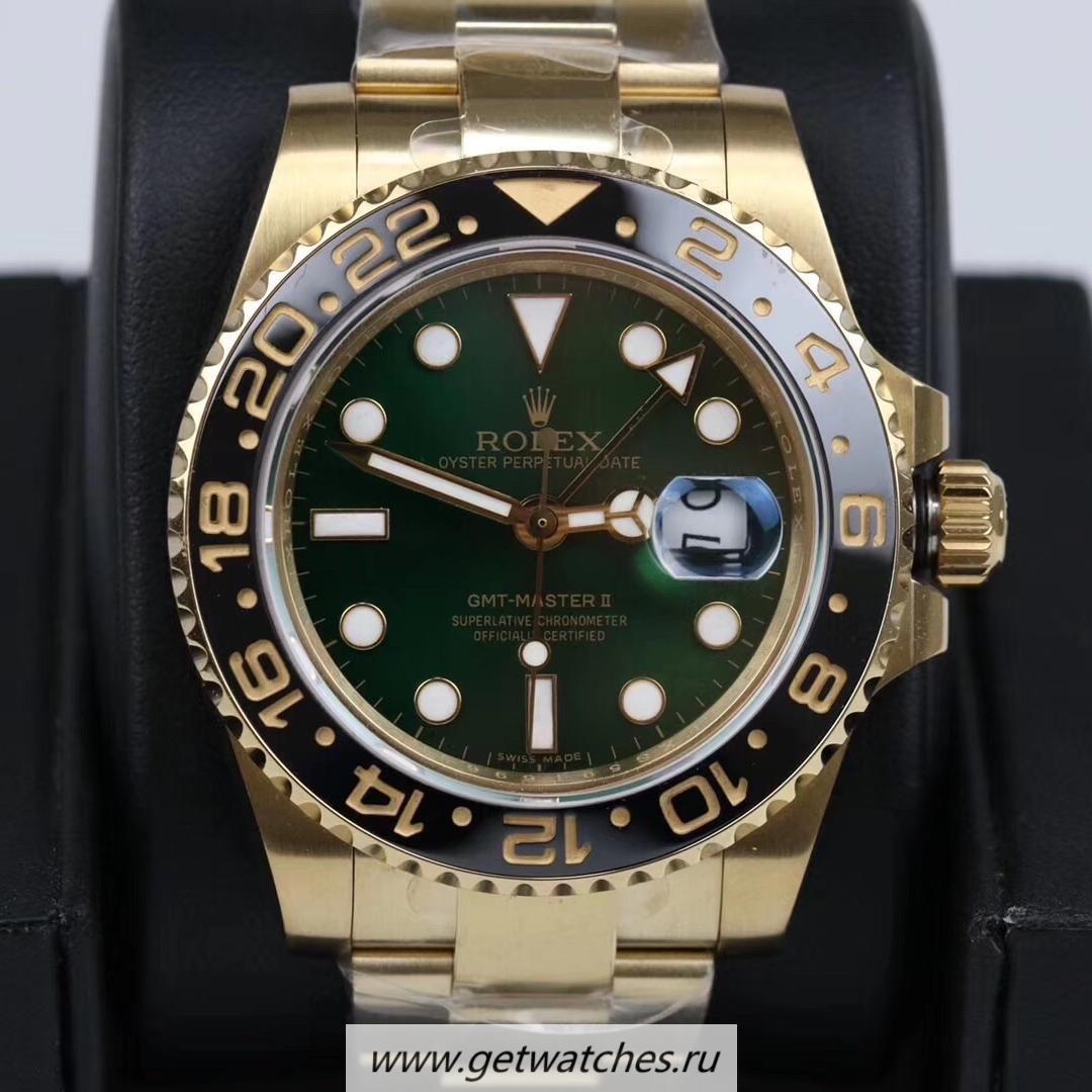 Fake R01ex GMT-Master II 116718 LN GMF V2 Yellow Gold Green Dial 2836 Fake R01ex GMT-Master II 116718 LN GMF V2 Yellow Gold Green Dial 2836