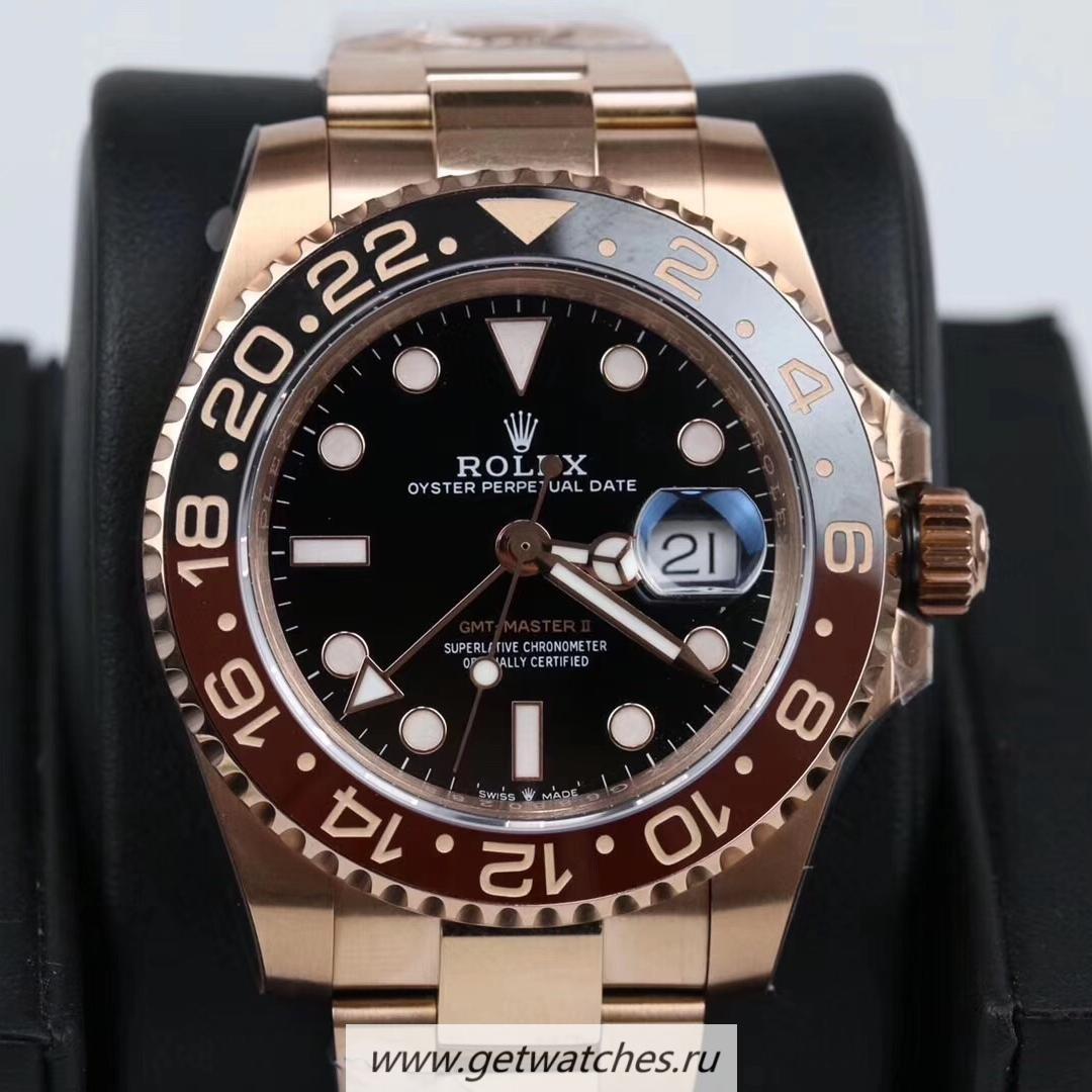 Replica R01ex GMT-Master II 126715 CHNR GMF V2 Rose Gold Black Dial 2836 Replica R01ex GMT-Master II 126715 CHNR GMF V2 Rose Gold Black Dial 2836