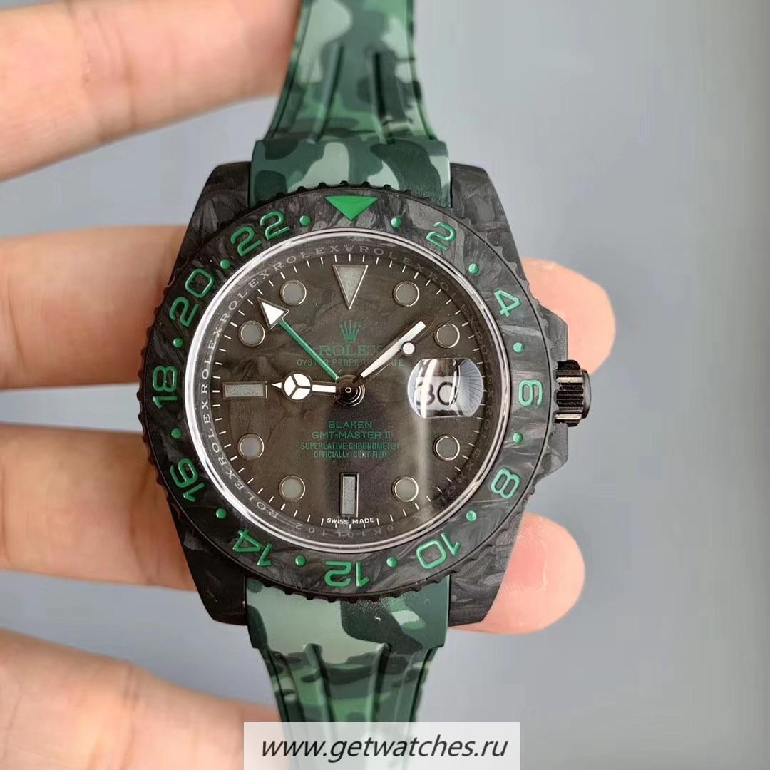 Replica R01ex GMT-Master II Blaken N Carbon Fiber Black Dial 2836