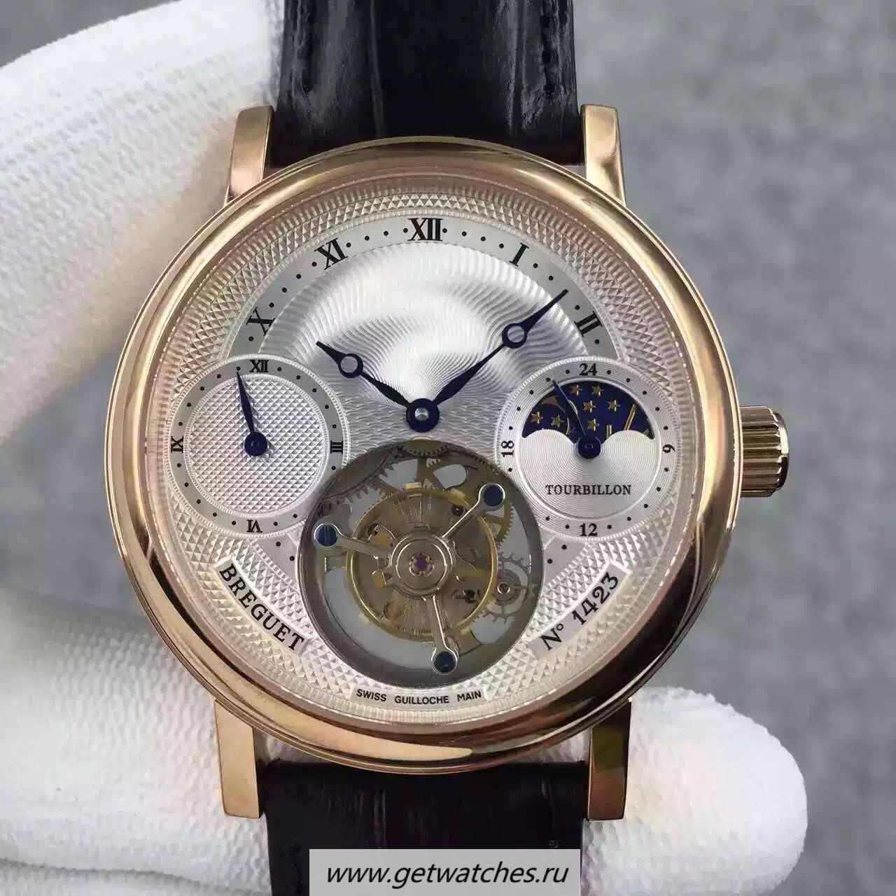 High Quality Breguet Grand Complication Moonphase Tourbillon AXF Rose Gold Silver Dial Tourbillon High Quality Breguet Grand Complication Moonphase Tourbillon AXF Rose Gold Silver Dial Tourbillon