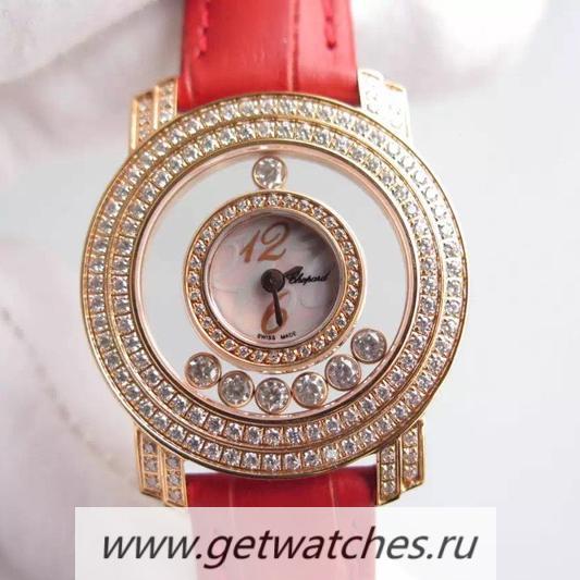 Replica Chopard Happy D1am0nds Ladies Rose Gold Pink/White/Numbers Dial Quartz Replica Chopard Happy D1am0nds Ladies Rose Gold Pink/White/Numbers Dial Quartz