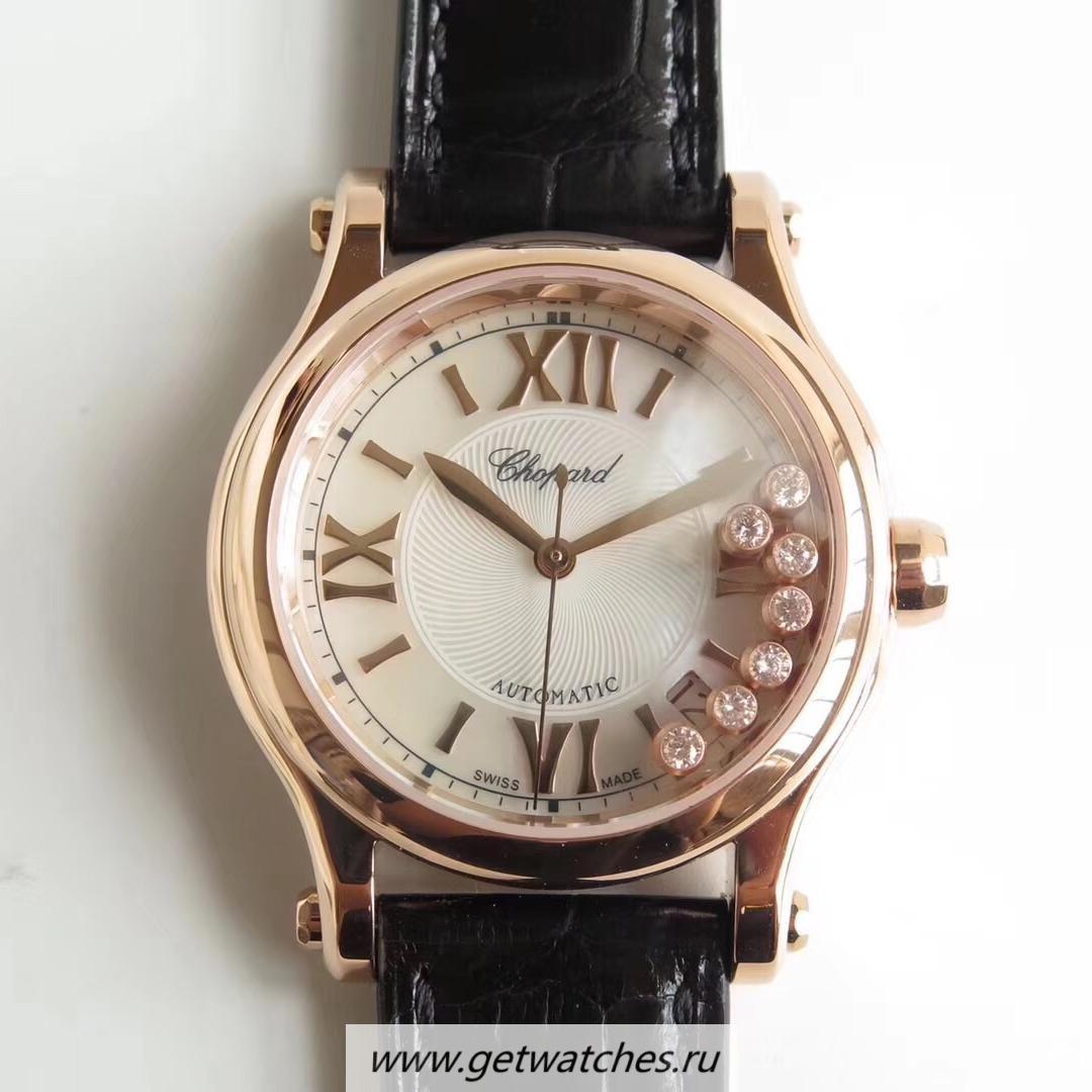 Replica Chopard Happy Sport 36mm Automatic 274808-5001 YF V2 Rose Gold Silver & D1am0nd Dial 2892 Replica Chopard Happy Sport 36mm Automatic 274808-5001 YF V2 Rose Gold Silver & D1am0nd Dial 2892