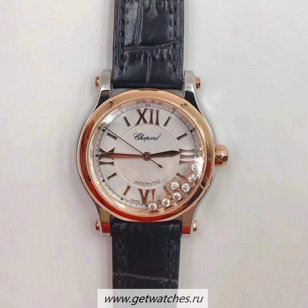 Perfect Replica Chopard Happy Sport 36mm Automatic 278559-6008 Noob Factory SS & Rose Gold Silver & D1am0nd Dial 2892 Perfect Replica Chopard Happy Sport 36mm Automatic 278559-6008 Noob Factory SS & Rose Gold Silver & D1am0nd Dial 2892