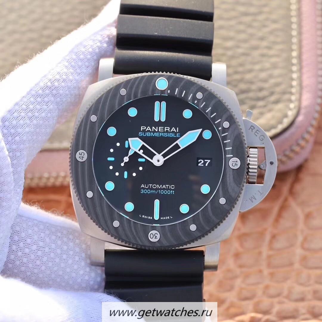 High Quality Pa*e*a1 Luminor Submersible PAM1616 VSF Carbotech Black Dial P9010 High Quality Pa*e*a1 Luminor Submersible PAM1616 VSF Carbotech Black Dial P9010