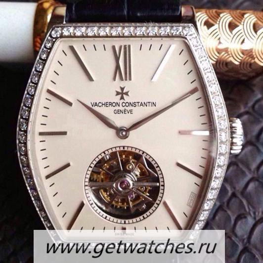 High Quality Vacheron C0nstan1n Malte Tourbillon SS & D1am0nds Cream Dial Tourbillon High Quality Vacheron C0nstan1n Malte Tourbillon SS & D1am0nds Cream Dial Tourbillon