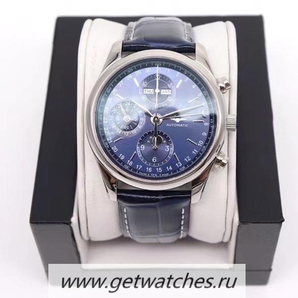 Replica Longines Master Collection Moonphase Chrono GLF SS Blue Dial Leather Strap 7751 Replica Longines Master Collection Moonphase Chrono GLF SS Blue Dial Leather Strap 7751