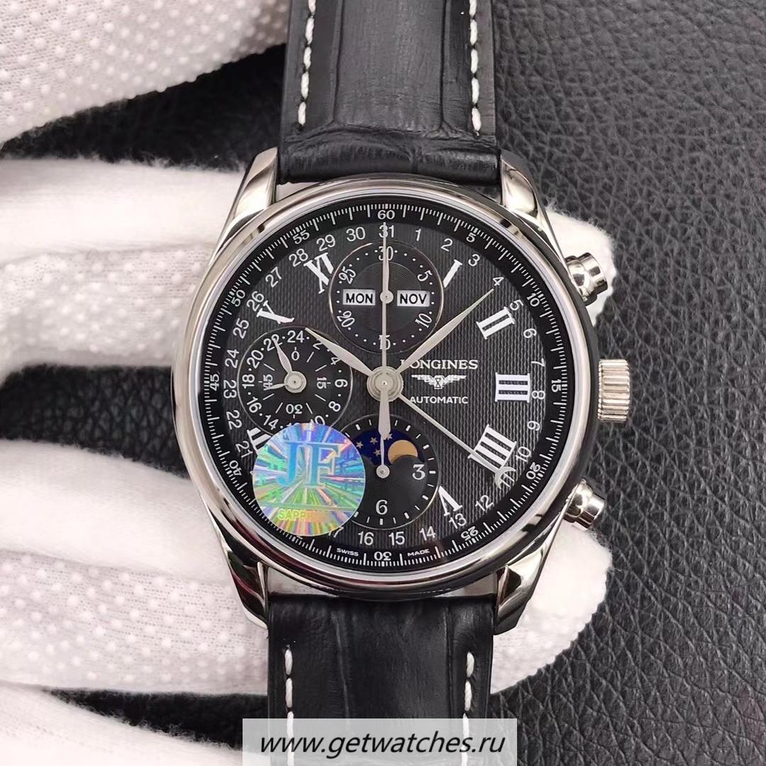 Perfect Replica Longines Master Collection Moonphase Chrono JF SS Black Dial 7751 Perfect Replica Longines Master Collection Moonphase Chrono JF SS Black Dial 7751