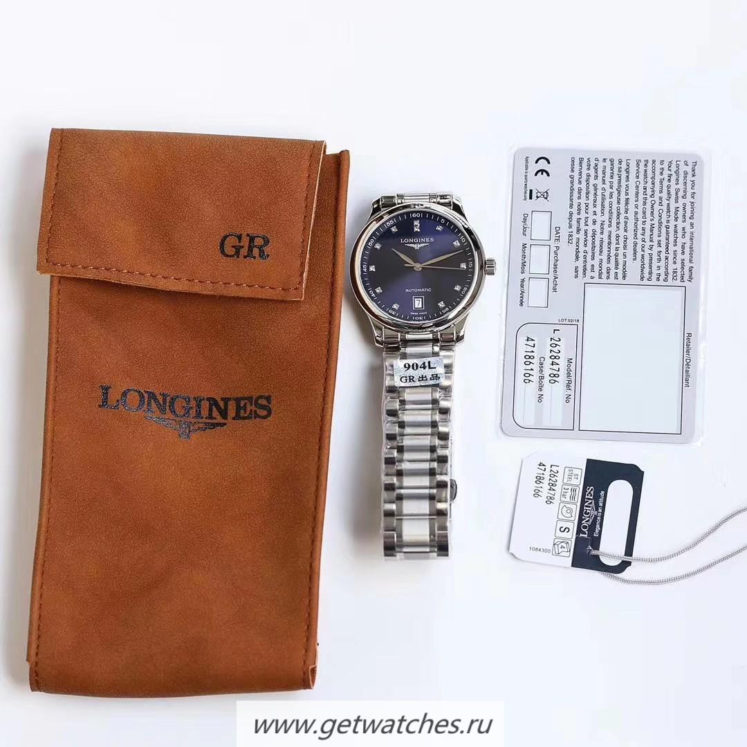 Fake Longines Master Date GRF SS 904L Blue Dial L888 Fake Longines Master Date GRF SS 904L Blue Dial L888