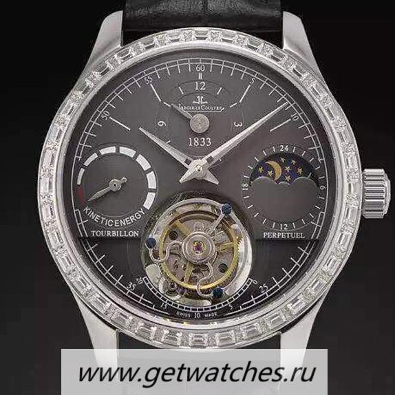 High Quality Jaeger-LeCoultre Master Grande Tradition Tourbillon SS & D1am0nds Black Dial Tourbillon High Quality Jaeger-LeCoultre Master Grande Tradition Tourbillon SS & D1am0nds Black Dial Tourbillon