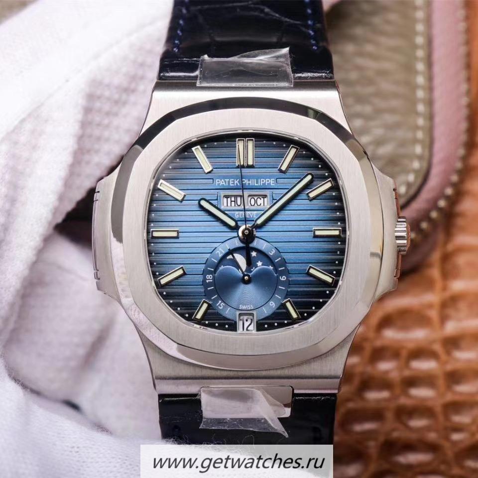 High Quality Pat*k Phi1i*pe Nautilus Annual Calendar Moonphase 5726 PF SS Blue Dial 324 High Quality Pat*k Phi1i*pe Nautilus Annual Calendar Moonphase 5726 PF SS Blue Dial 324